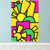 Festive Doodle Art 42 Leinwanddruck (Insitu (Holzboden))