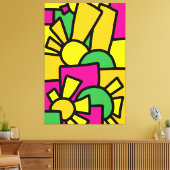 Festive Doodle Art 42 Leinwanddruck (Insitu (Wohnzimmer))