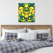 Festive Doodle Art 42 Leinwanddruck (Insitu (Schlafzimmer))