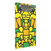 Festive Doodle Art 42 Mini Klemmbrett (Schrägansicht)