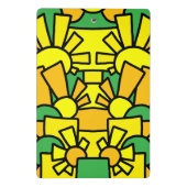 Festive Doodle Art 42 Mini Klemmbrett (Rückseite)