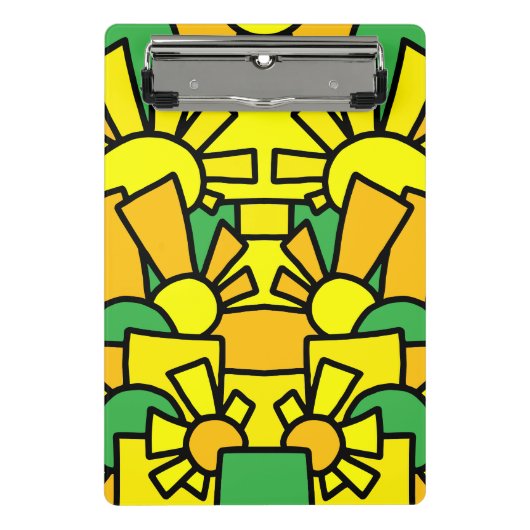 Festive Doodle Art 42 Mini Klemmbrett (Vorderseite)