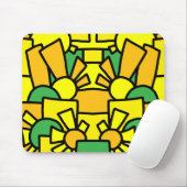 Festive Doodle Art 42 Mousepad (Mit Mouse)