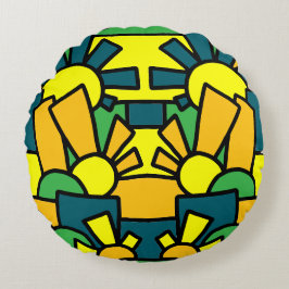 Festive Doodle Art 42 Rundes Kissen