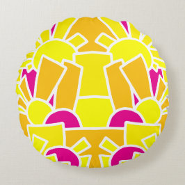 Festive Doodle Art 42 Rundes Kissen