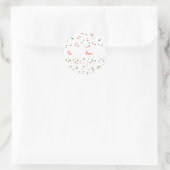 Festive Dot Holiday-Geschenke-Aufkleber Runder Aufkleber (Tasche)