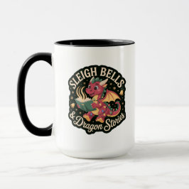 Festive Dragon Storybook Holiday Morning Cheer Tasse