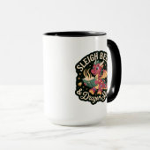 Festive Dragon Storybook Holiday Morning Cheer Tasse (VorderseiteRechts)