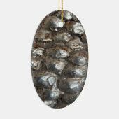 Festive Dunkle Silber Metallische Abstrakte Kunst Keramik Ornament (Rechts)