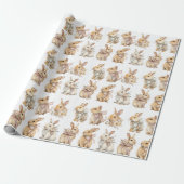 Festive Easter Bunnies | Easter Wrapping Paper Geschenkpapier (Ungerollt)