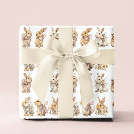 Festive Easter Bunnies | Easter Wrapping Paper Geschenkpapier