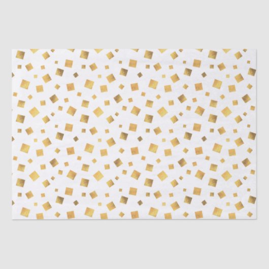 Festive Elegant Gold Confetti Geschenk Seidenpapier (Vorderseite)