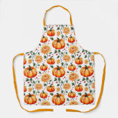 Festive Fall Pumpkins and Chrysanthemums Schürze (Vorderseite)