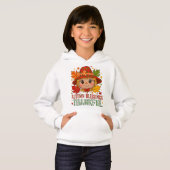 Festive Fall Scarecrow Sweatshirt – Autumn Leaves (Vorne ganz)