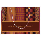 Festive Family Christmas Gift Bag Große Geschenktüte (Rückseite)