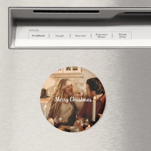 Festive Family Magnet – Photo and Merry Message (In Situ (Geschirrspüler))