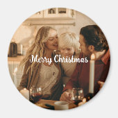 Festive Family Magnet – Photo and Merry Message (Vorne)