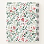 Festive Family Name Holly Berries Holiday Recipes Notizblock (Rückseite)