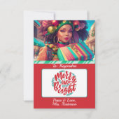 Festive farbenfrohe Weihnachtsgeschenke Einladung (Vorderseite)