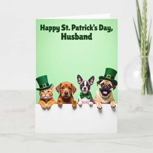 Festive Faux Gold Animal Card Karte (Vorderseite)