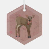 FESTIVE FAWN ORNAMENT AUS GLAS (Vorderseite)