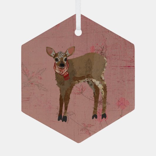FESTIVE FAWN ORNAMENT AUS GLAS (Rückseite)