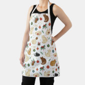 Festive Feline Christmas Pattern Apron Schürze (InSitu)
