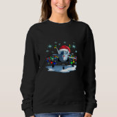 Festive Fighter Jet Christmas Tee — Santa Hat  (Vorderseite)