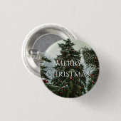 Festive fir trees decorated with garlands  button (Vorne & Hinten)