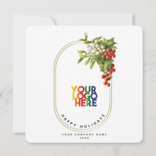 Festive Firmen-Logo-Weihnachtskarte