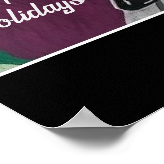 'Festive Fishnets' auf einem Poster (Ecke)