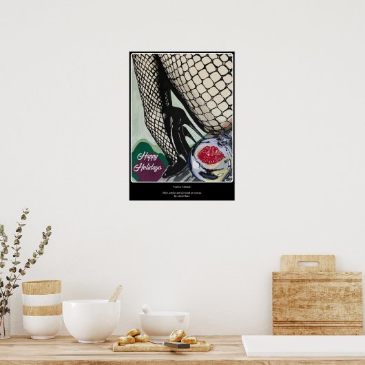 'Festive Fishnets' auf einem Poster (Küche)