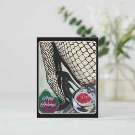 'Festive Fishnets' auf einem Postkarte