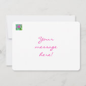 Festive Floral Thank You  Dankeskarte (Rückseite)