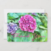 Festive Floral Thank You  Dankeskarte (Vorderseite)