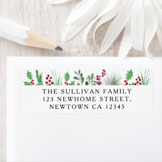 Festive Foliage Return Address (Insitu)