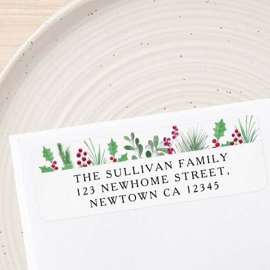Festive Foliage Return Address