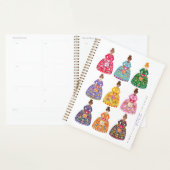 Festive Folk Art Ladies Simple Daily Agenda 2026 Planer (Anzeige)