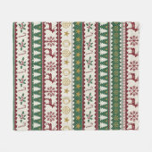Festive Forest Christmas Throw Fleecedecke (Vorderseite (Horizontal))
