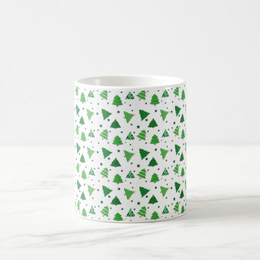 Festive Forest Pattern Kaffeetasse (Mittel)