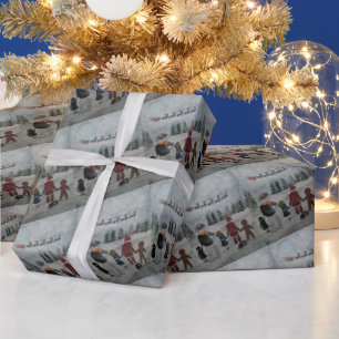 Festive Friends Gemälde von Alfred Fox Geschenkpapier