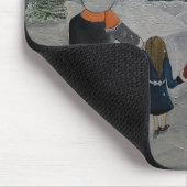 Festive Friends Gemälde von Alfred Fox Mousepad (Ecke)