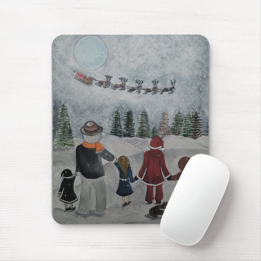 Festive Friends Gemälde von Alfred Fox Mousepad (Mit Mouse)