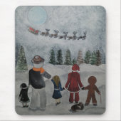 Festive Friends Gemälde von Alfred Fox Mousepad (Vorne)