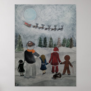 Festive Friends Gemälde von Alfred Fox Poster