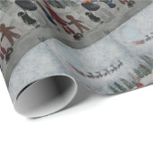 Festive Friends Painting by Alfred Fox Geschenkpapier (Rolleneckpunkt)