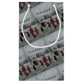 Festive Friends Painting by Alfred Fox Kleine Geschenktüte (Rückseite)