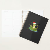 Festive Frog Joy - Cute Christmas Frog on Lily Pad Planer (Anzeige)
