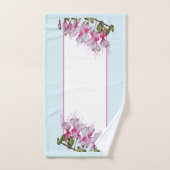 'Festive Fuchsias' auf einem Badetuch-Set Badhandtuch Set (Handtuch)