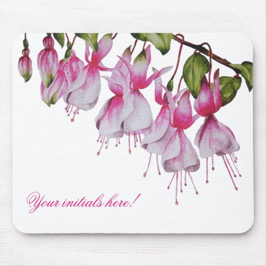 'Festive Fuchsias' auf einem Mauspad (Vorne)